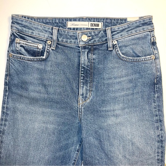 Lovers + Friends Logan High Rise Tapered Jean in Blue Heights Sz 27 - Picture 3 of 14